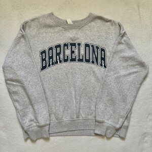 Barcelona Gray Sweatshirt